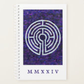 LABYRINTH VIII 5.5x8.5 Planner + Tekst / Wit (Voorkant)