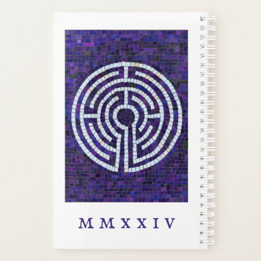 LABYRINTH VIII 5.5x8.5 Planner + Tekst / Wit (Achterkant)