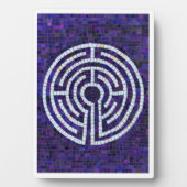 LABYRINTH VIII 5x7 Plaque met Ezel - Wit Fotoplaat (voorkant)