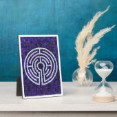 LABYRINTH VIII 5x7 Plaque met Ezel - Wit Fotoplaat (Zijkant)