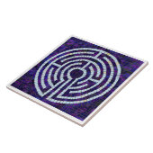 LABYRINTH VIII 6x6 Keramische tegel - Wit Tegeltje (Zijkant)