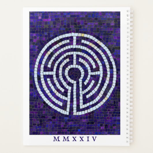 LABYRINTH VIII 8.5x11 Planner + Tekst / Wit (Achterkant)