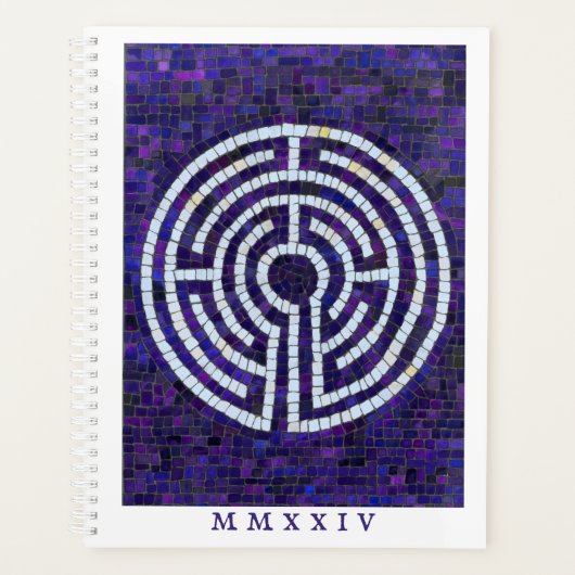 LABYRINTH VIII 8.5x11 Planner + Tekst / Wit (Voorkant)