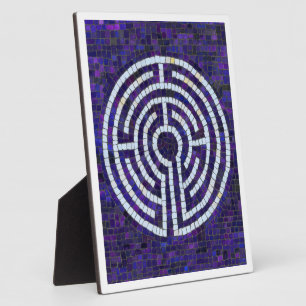 LABYRINTH VIII 8x10 Plaquette met Ezel - Wit Fotoplaat
