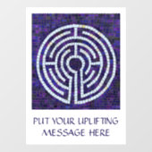 LABYRINTH VIII 8x11 Venster Cling +Text Raamsticker (Vel)