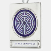 LABYRINTH VIII Banner Ornament Verzilverd Banner Ornament (Links)