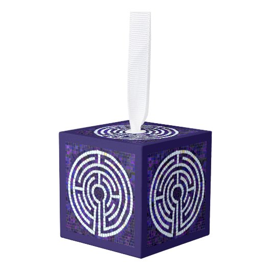 LABYRINTH VIII Houten Ornament (Voorkant hoekig)