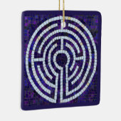 LABYRINTH VIII Keramisch Vierkant Ornament (Rechts)