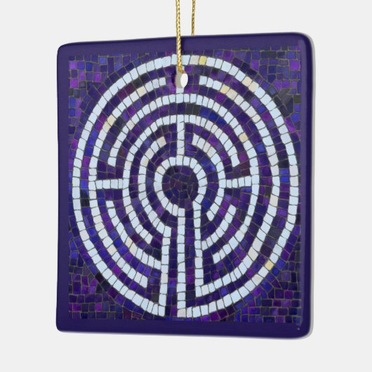 LABYRINTH VIII Keramisch Vierkant Ornament (Links)