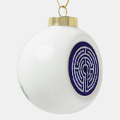 LABYRINTH VIII Keramische Bal Ornament (Links)