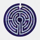 LABYRINTH VIII Metal Circle-Ornament Metalen Ornament (Voorkant)