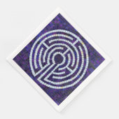 LABYRINTH VIII Standaard Servet - Wit (Hoek)
