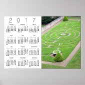 Labyrinth White Calendar Poster 2017 (Voorkant)