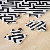 Labyrinth - zwart-wit patroon legpuzzel (Zijkant)