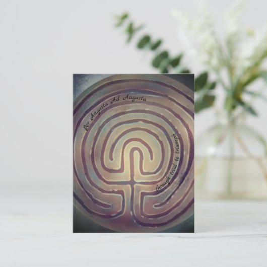 Labyrintsymbool Briefkaart (Staand voorkant)