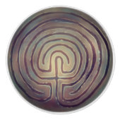 Labyrintsymbool Keramische Knop (Voorkant)
