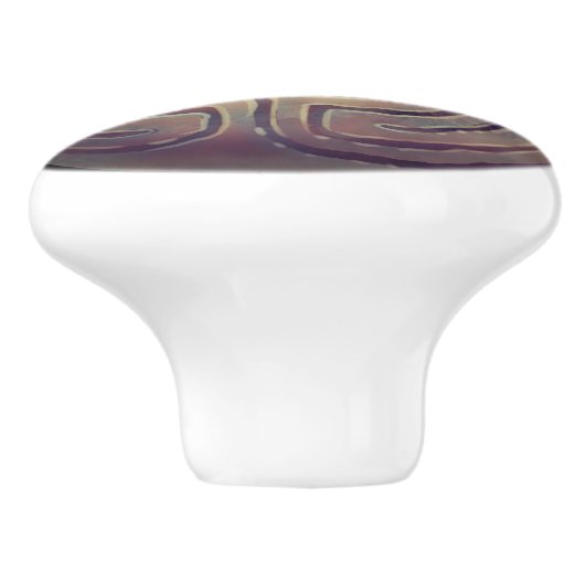 Labyrintsymbool Keramische Knop (Zijkant)