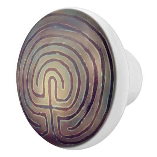 Labyrintsymbool Keramische Knop (Rechts)