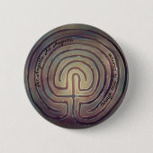 Labyrintsymbool Ronde Button 5,7 Cm (Voorkant)
