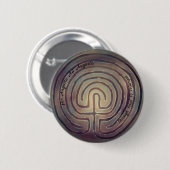 Labyrintsymbool Ronde Button 5,7 Cm (Voorkant /achterkant)