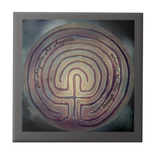 Labyrintsymbool Tegeltje (Voorkant)