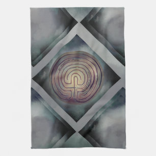 Labyrintsymbool Theedoek
