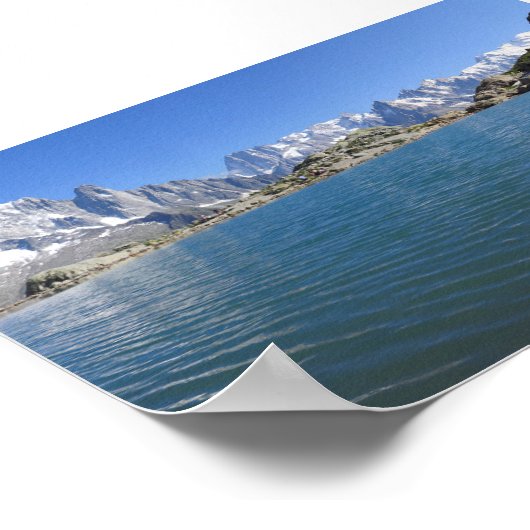 Lac Blanc Chamonix Poster (Hoek)