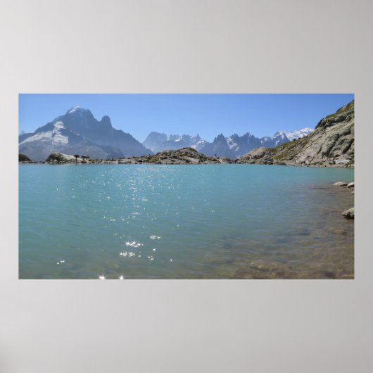 Lac Blanc Franse Alpen Chamonix Poster (Voorkant)