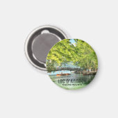 Lac d'Annecy, Haute-Savoie Round Magnet (Voorkant / Achterkant)