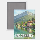 Lac D'Annecy Lake Annecy Frankrijk Magneet (Voorkant / Achterkant)