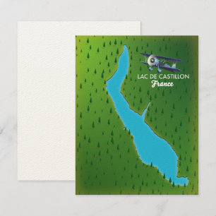 Lac de Castillon Frankrijk kaart