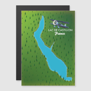 Lac de Castillon Frankrijk kaart