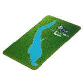 Lac de Castillon Frankrijk kaart Magneet (Linkerzijde)
