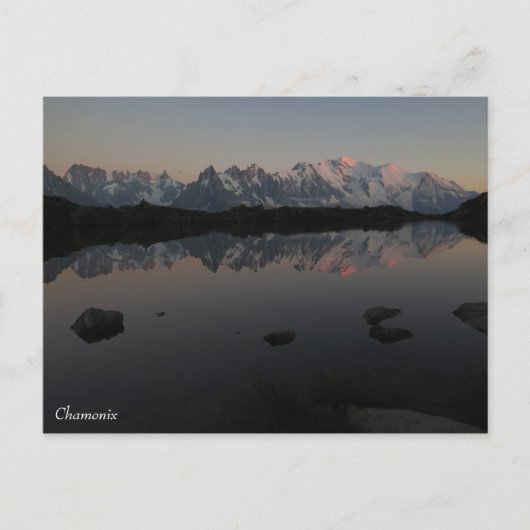 Lac de Cheserys sunrise Chamonix Briefkaart (Voorkant)