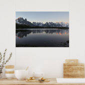Lac de Cheserys sunrise Chamonix Poster (Keuken)