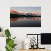 Lac de Cheserys sunset Poster (Thuiskantoor)