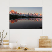 Lac de Cheserys sunset Poster (Keuken)