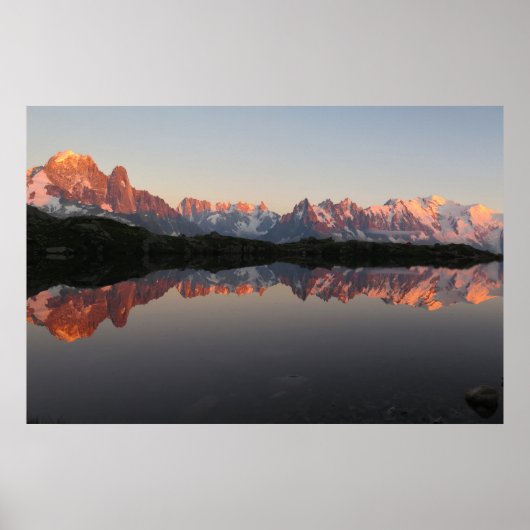 Lac de Cheserys sunset Poster (Voorkant)