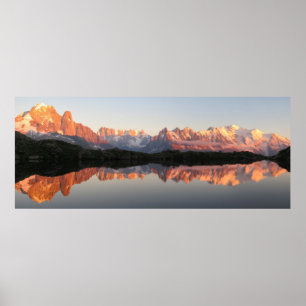 Lac de Cheserys weerspiegeling Poster