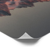 Lac de Cheserys zonnebrand Franse alpen Poster (Hoek)