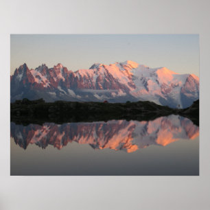 Lac de Cheserys zonnebrand Franse alpen Poster