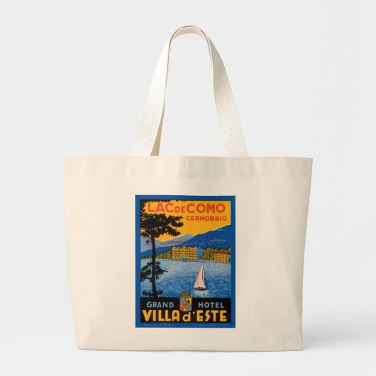 Lac de Como Grote Tote Bag (Voorkant)