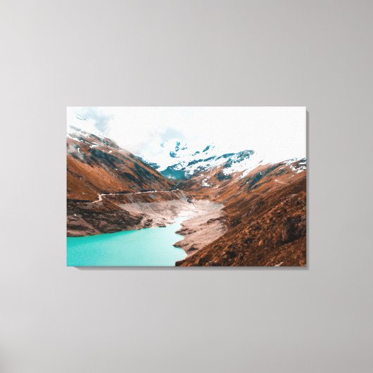 Lac de Moiry in Zwitserland Canvas Print (Voorkant)