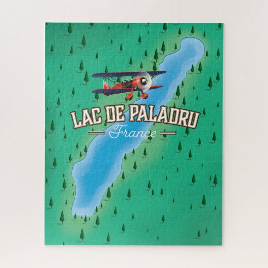 Lac de Paladru Frankrijk Legpuzzel (Verticaal)