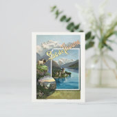 Lac de Thoune Zwitserland  Poser 1893 Poste Briefkaart (Staand voorkant)