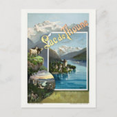 Lac de Thoune Zwitserland  Poser 1893 Poste Briefkaart (Voorkant)