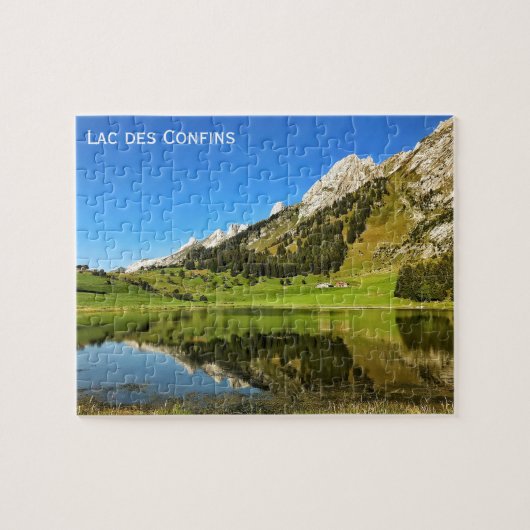 Lac des Confins, Les Aravis, Franse Alpen Legpuzzel (Horizontaal)