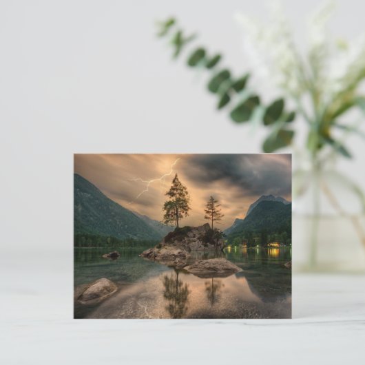 Lac et lumières briefkaart (Staand voorkant)