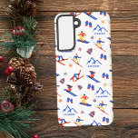 Lac Etchemin Quebec Ski Snowboard patroon Samsung Galaxy Hoesje<br><div class="desc">Een grappig winterskipatroon voor het skigebied Lac-Etchemin in Chaudière Appalaches,  Quebec,  Canada,  Noord-Amerika. Perfect cadeau-idee voor wintersportliefhebbers: ski,  snowboard,  freestyle,  skisprong,  langlaufen.</div>