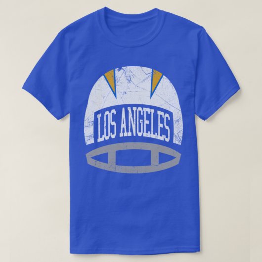 LAC Retro Helm Blauw T-shirt (Design voorkant)
